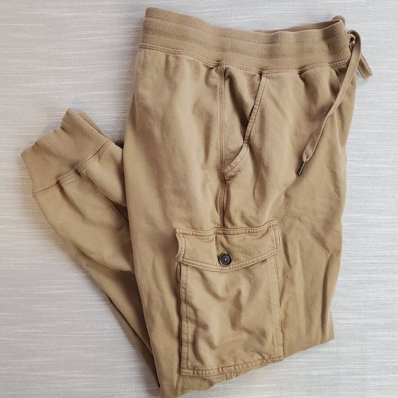 aerie Pants - aerie Tan Drawstring Cargo Joggers